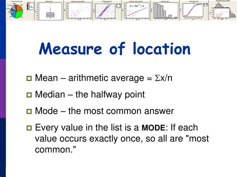 2.3 Measures of the Location of the Data .